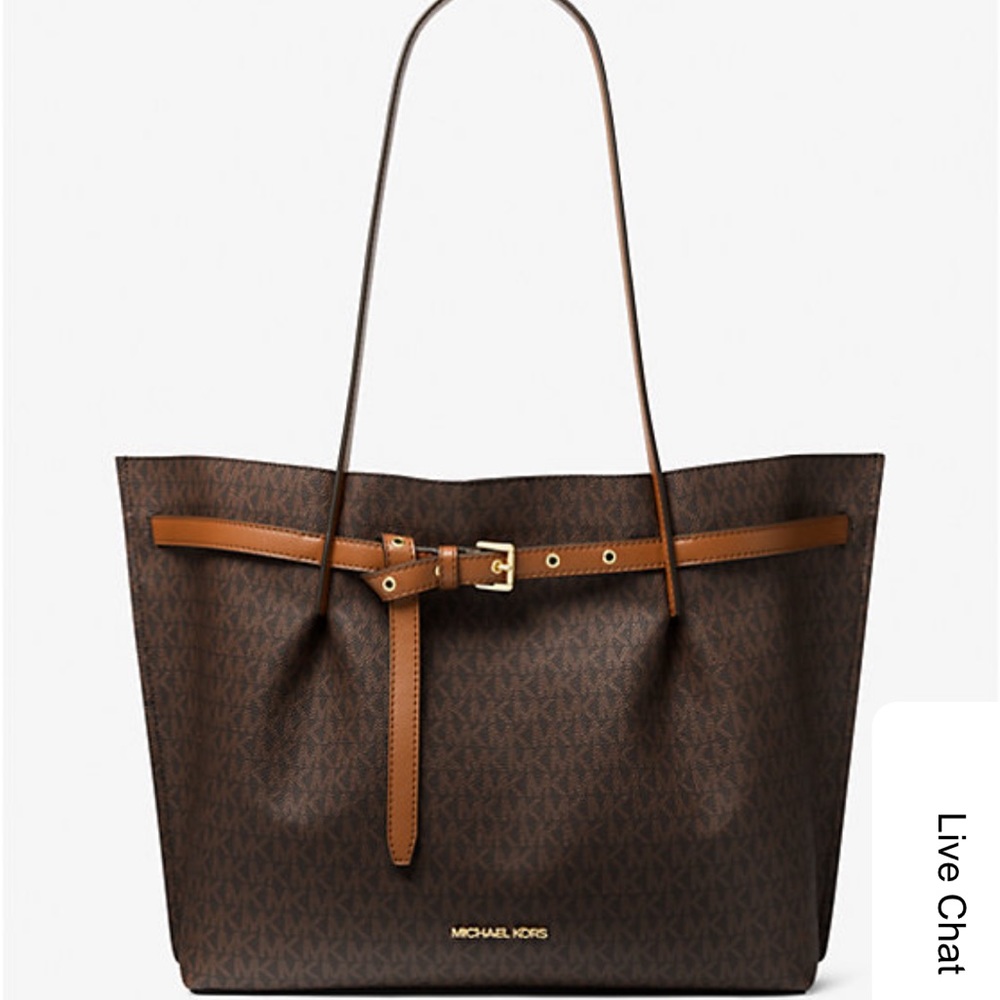 Emilia Large Logo Tote Bag